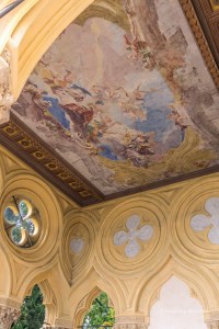 Fresco on the ceiling at Villa Borghese-Cavazza