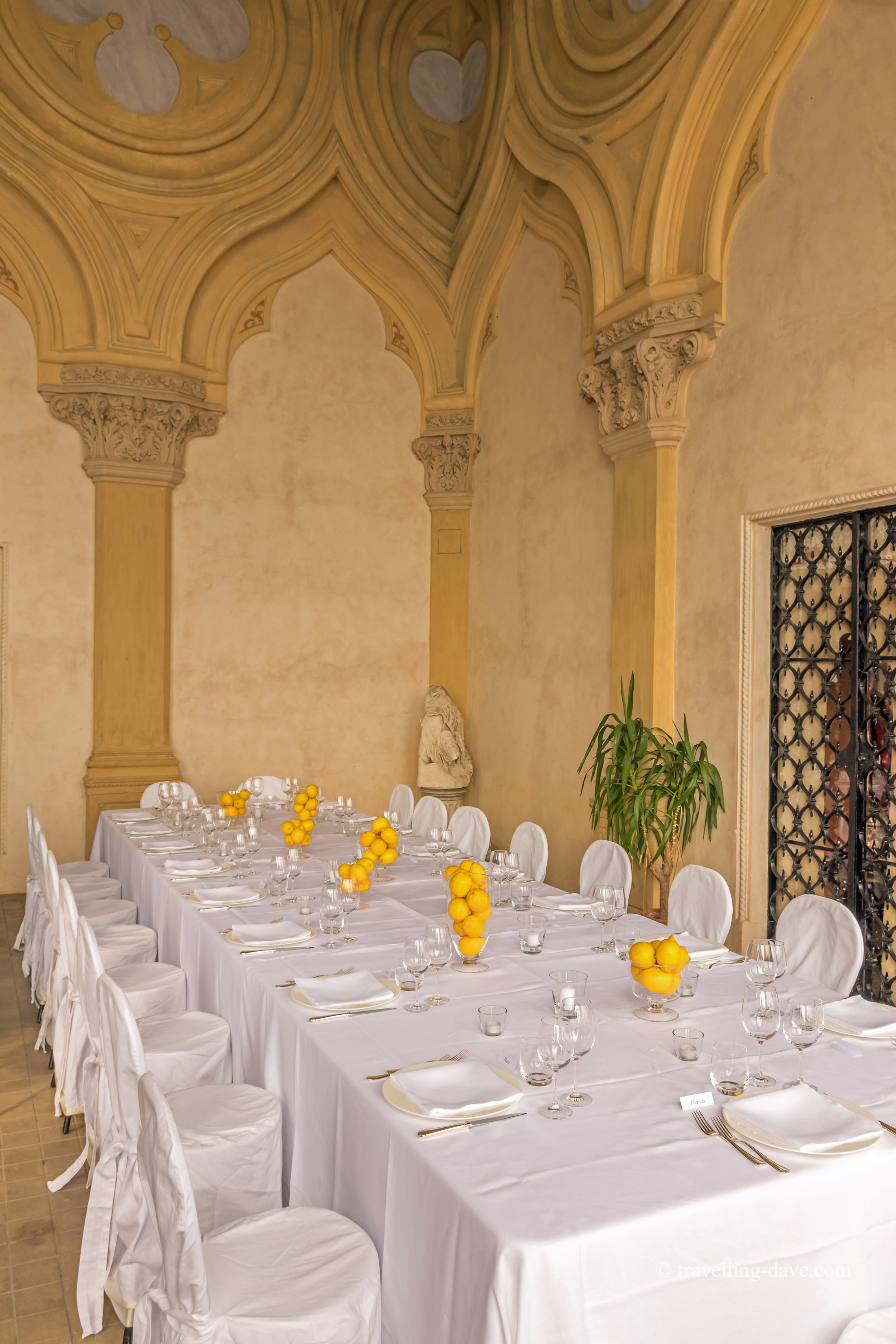 View of a beautifully dressed table
