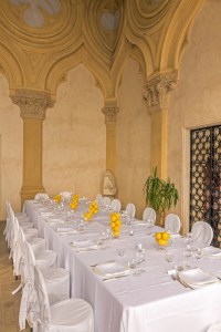 View of a beautifully dressed table
