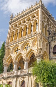 Looking up at Villa Borghese-Cavazza tower