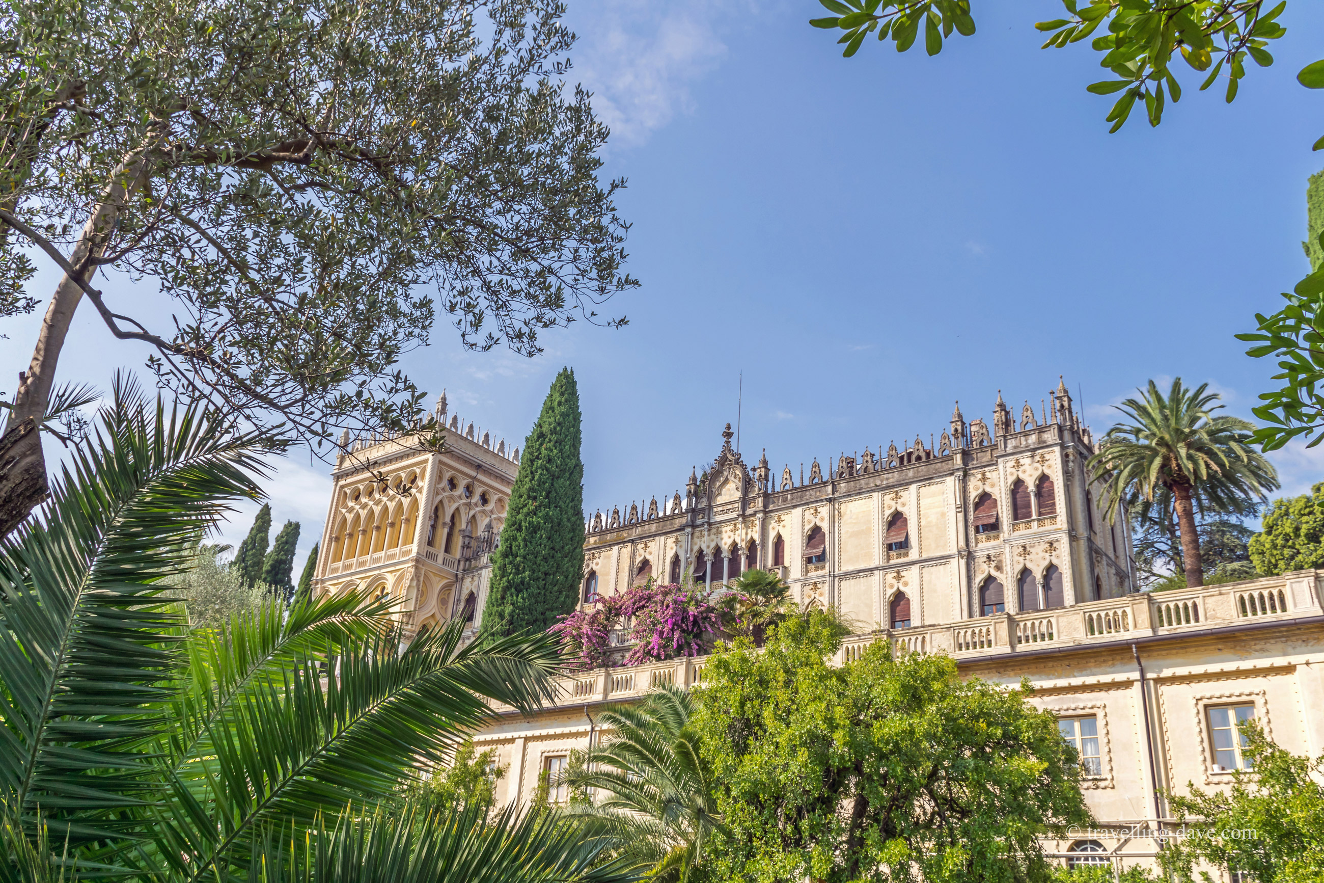 Looking up at Villa Borghese-Cavazza