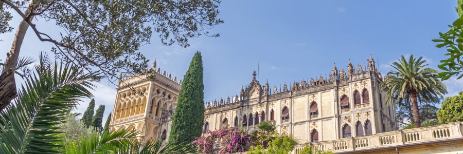 Looking up at Villa Borghese-Cavazza
