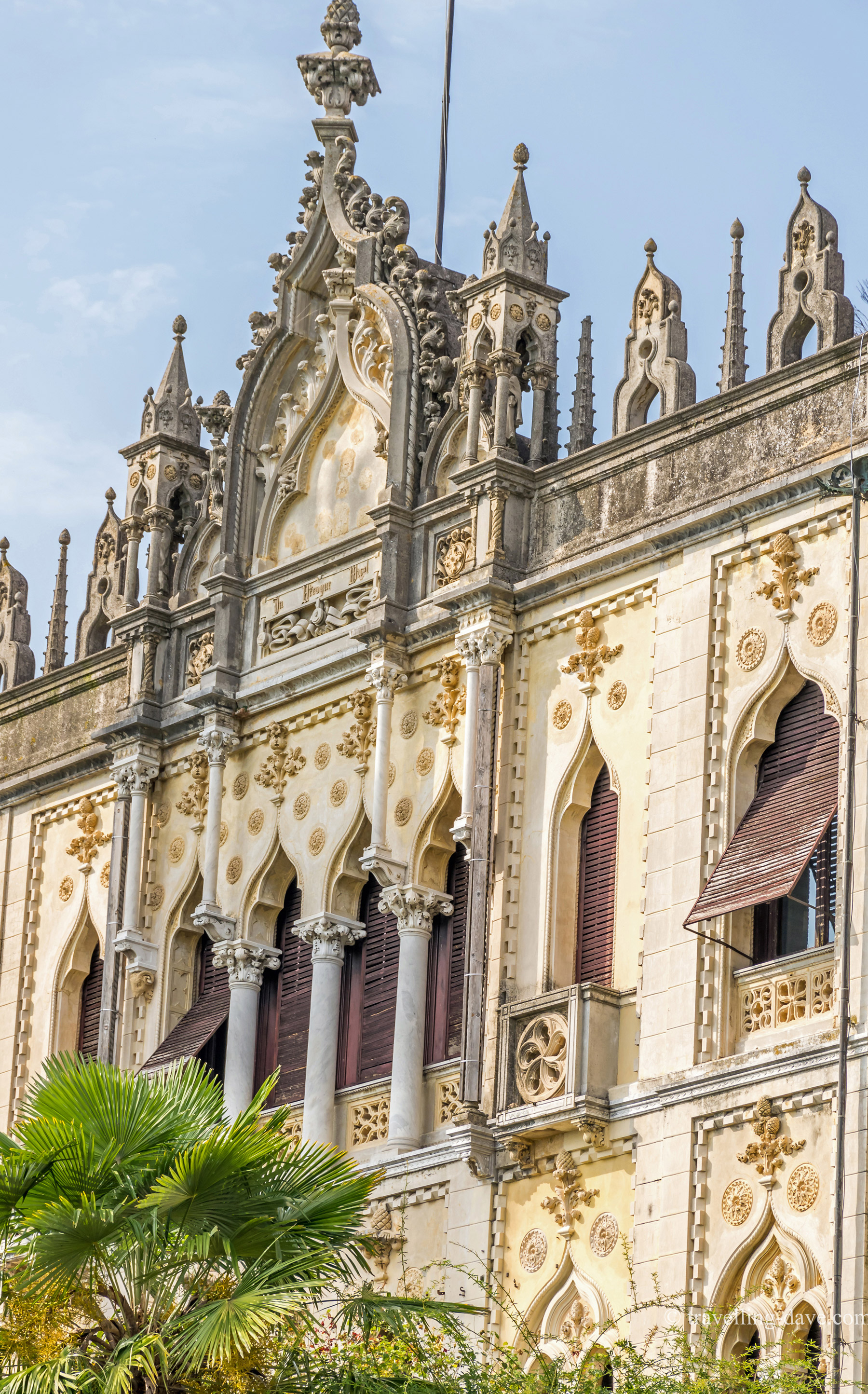 View of Villa Borghese-Cavazza windows