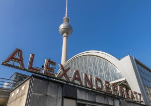Looking up at Alexanderplatz Station