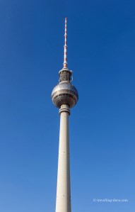 Looking up at Berlin TV Tower