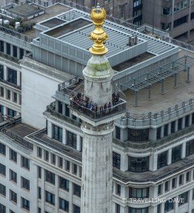 People on the viewing platform on the Monument