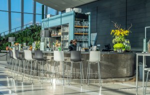 View of the Sky Pod Bar counter