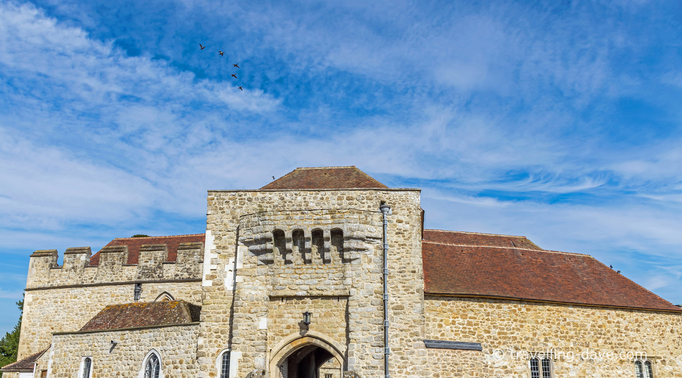 View of Leeds Castle's gatehouse