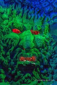 View of a sculpture inside Leeds Castle Maze grotto