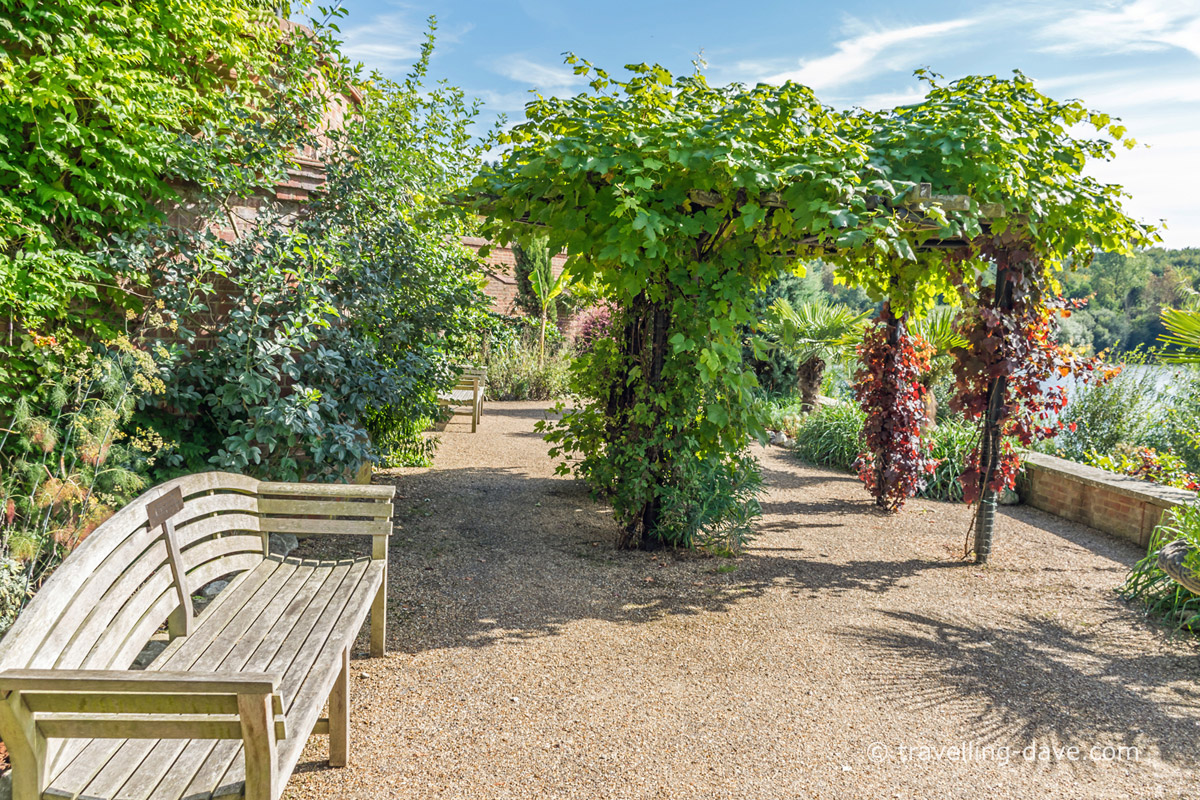 View of Leeds Castle's Lady Baillie Garden