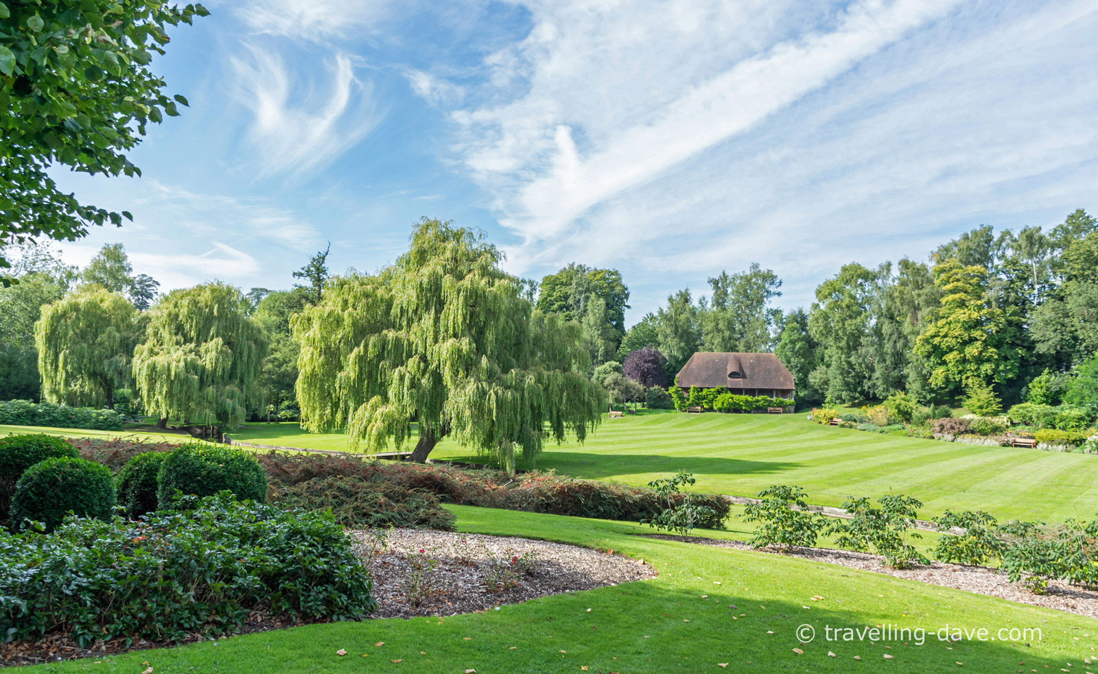 View of the Pavilion Lawn at Leeds Castle