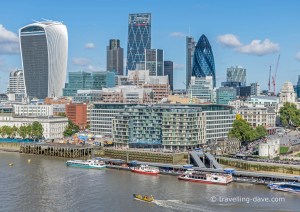 Panoramic view of the City of London