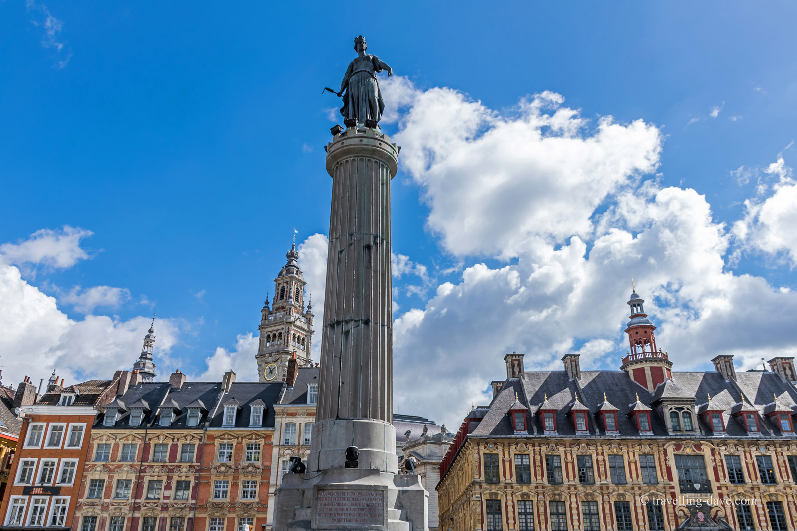 View of Lille's Goddess Column