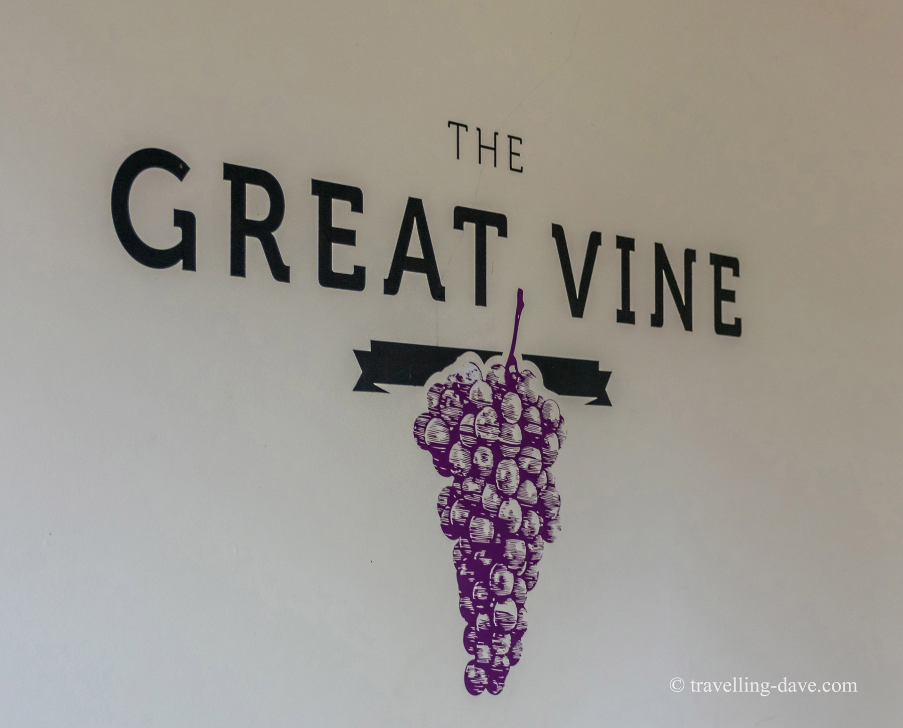 Hampton Court Great Vine sign