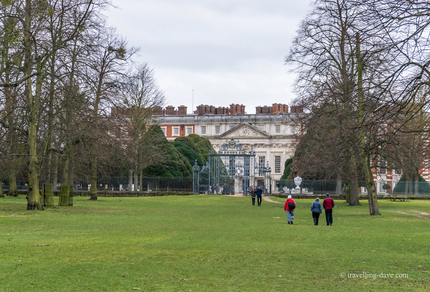 View of people walking in Home Park
