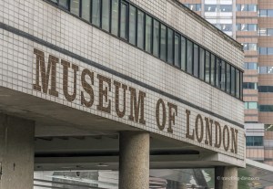 View of the entrance to the Museum of London