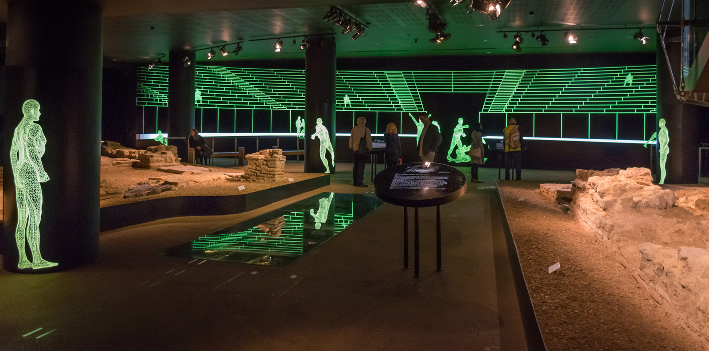 View of the ruins of London's Roman amphitheater 