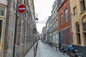 Looking down a street in Vieux Lille