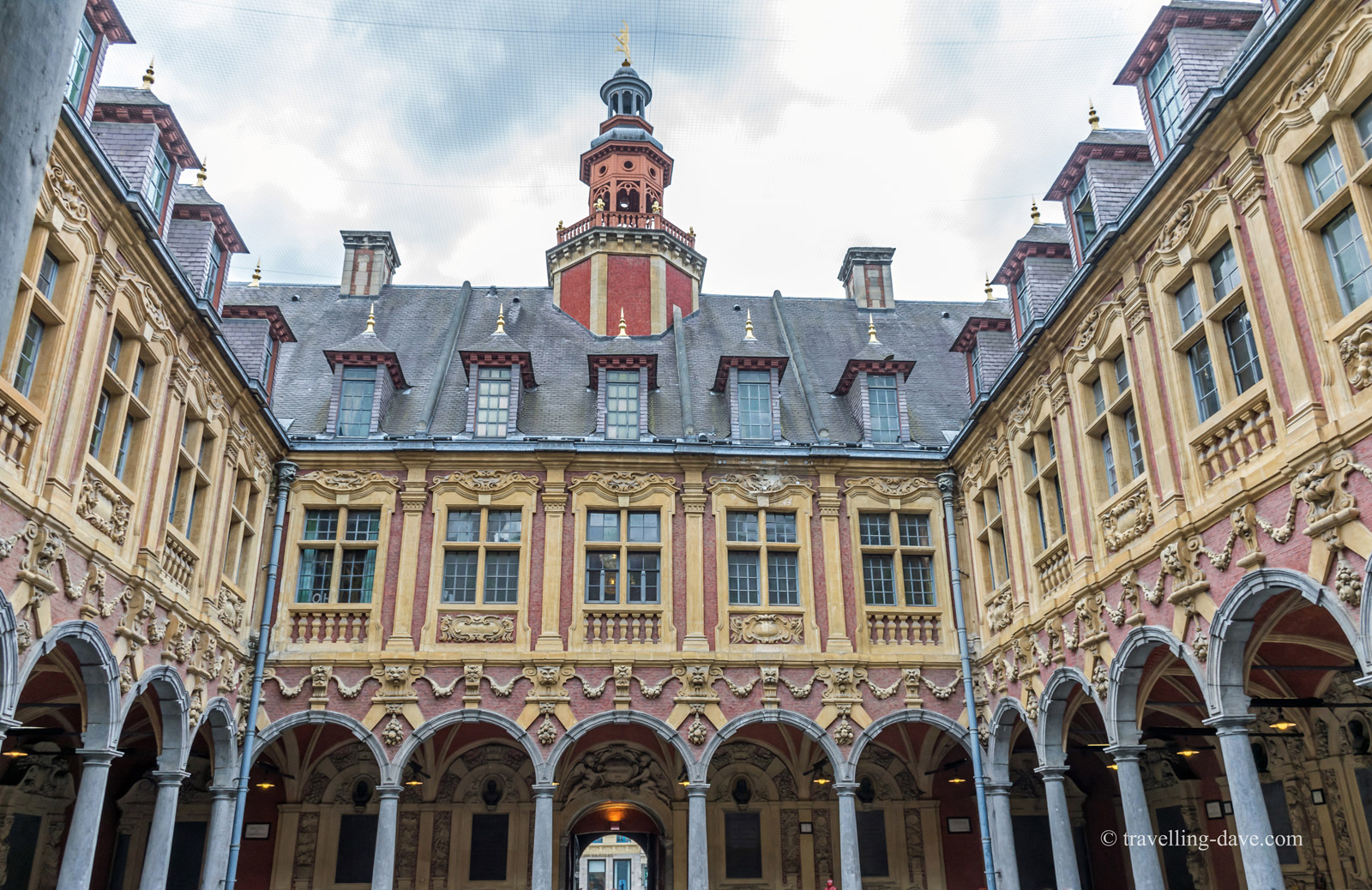 View of the arcade at the Old Stock Exchange in Lille