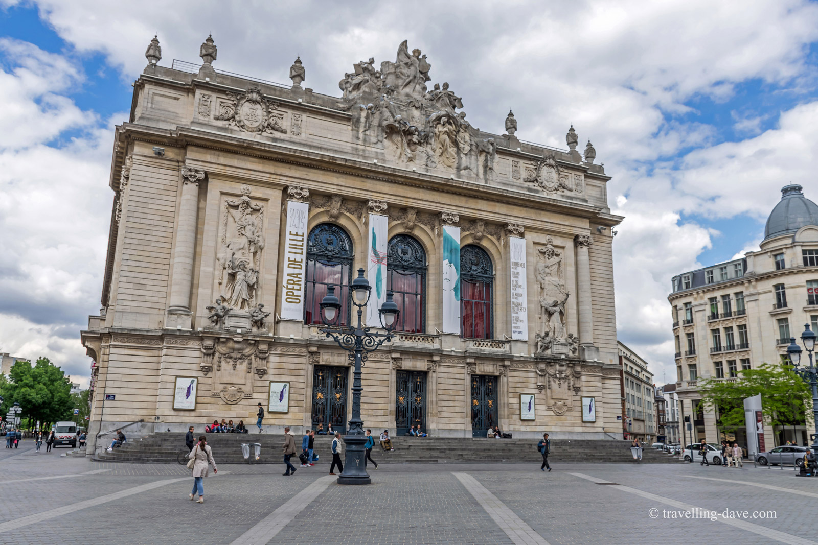 View of the Opera building in Lille