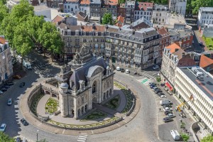 View of Lille's Porte de Paris