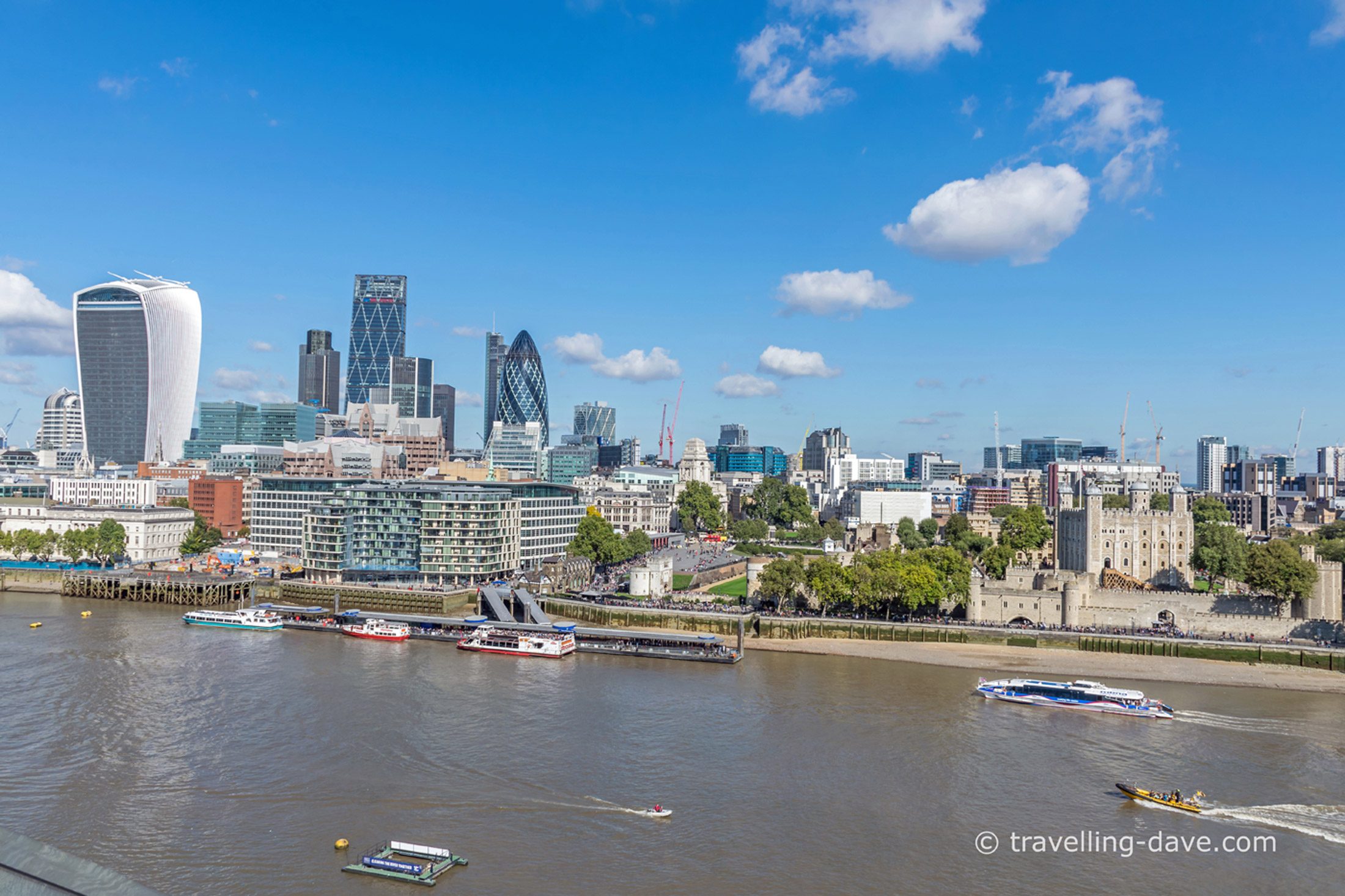 Looking out from the top of London City Hall