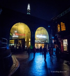 View of Wagamama and Nando's restaurants