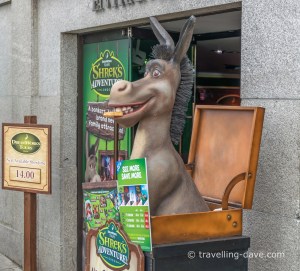 View of a figurine of Shrek's Donkey