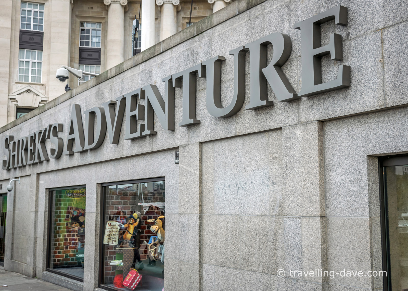 View of the entrance to Shrek's Adventure
