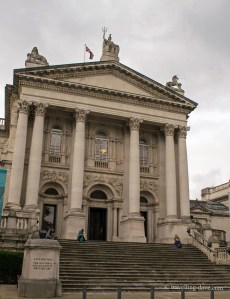 View of the entrance to Tate Britain