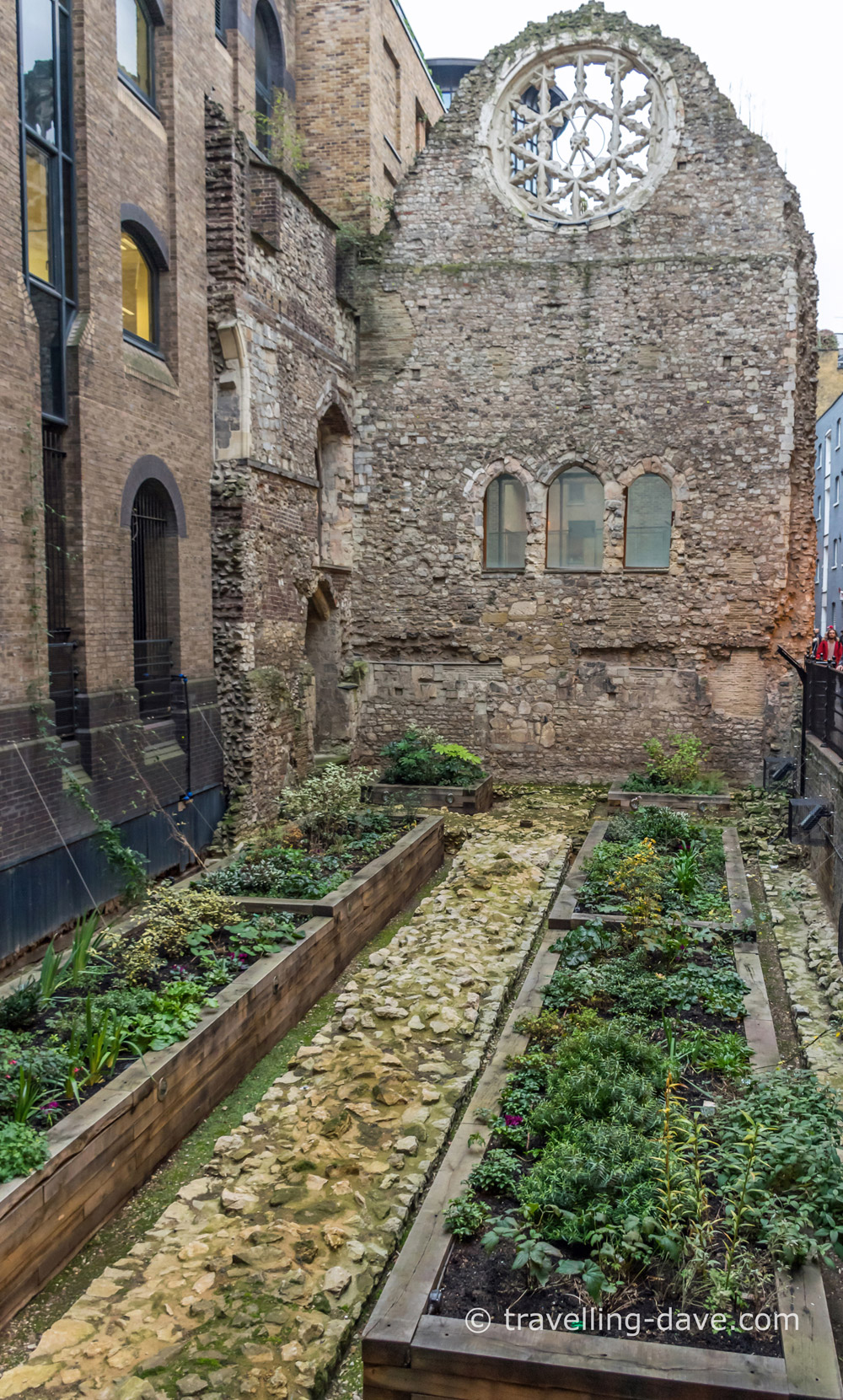 View of the ruins of Winchester Palace