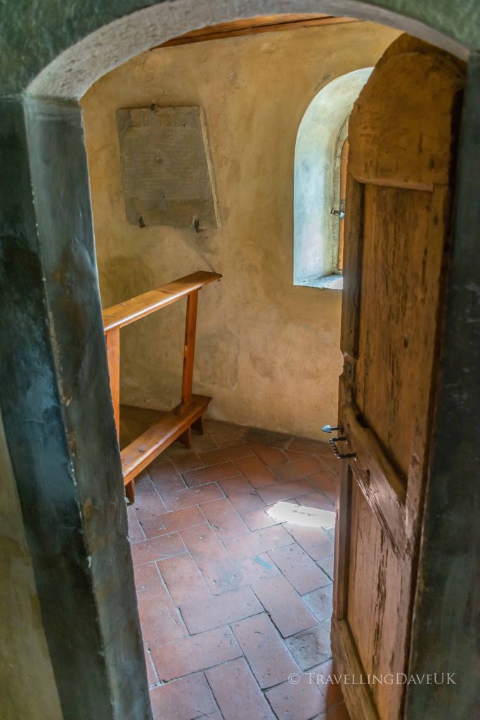 View of a monk cell at Saint Francis Convent in Fiesole in Italy